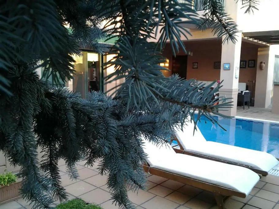 4-Seasons Pool Villa Near Meteora Tríkala Exteriör bild