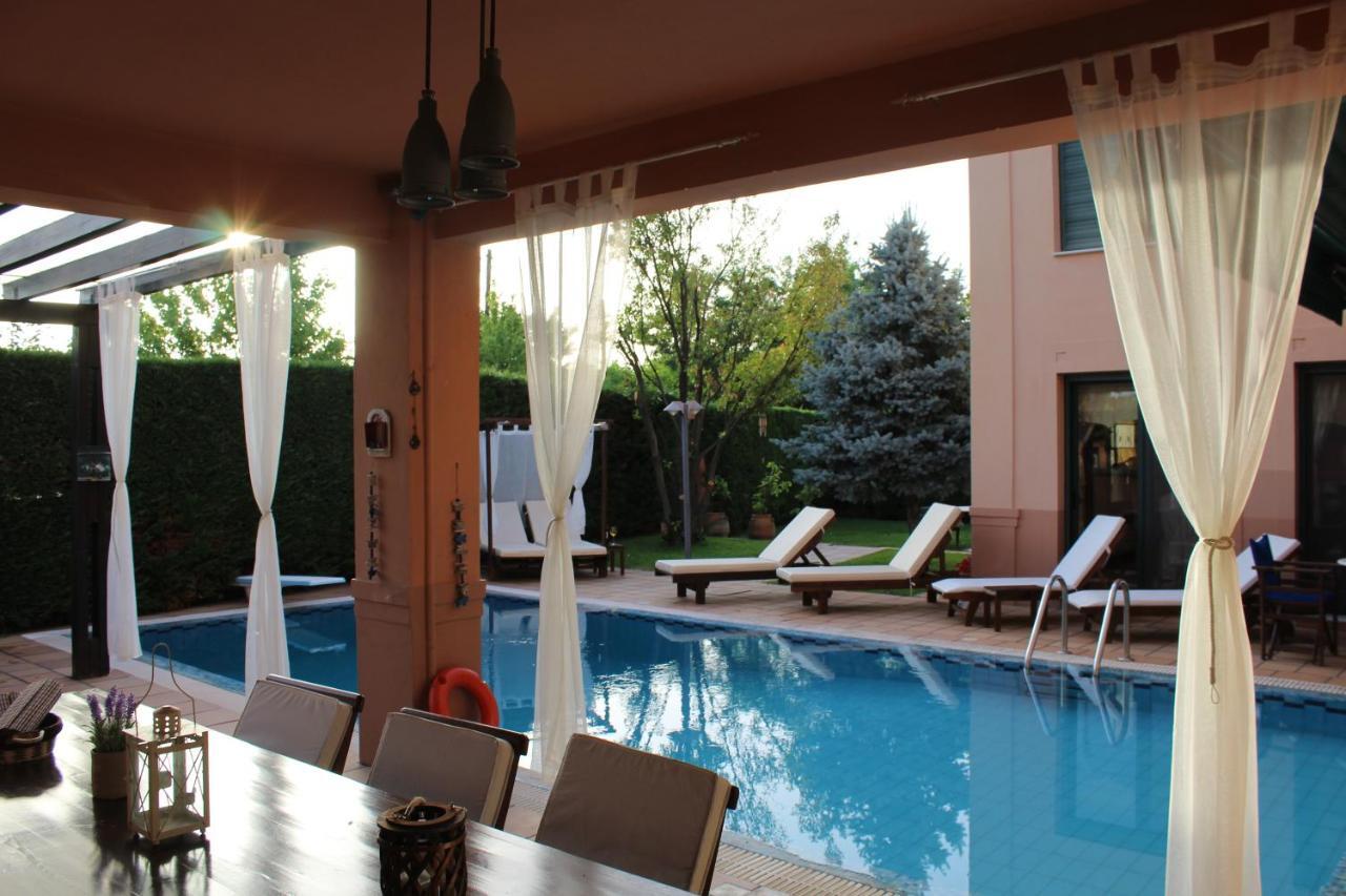 4-Seasons Pool Villa Near Meteora Tríkala Exteriör bild